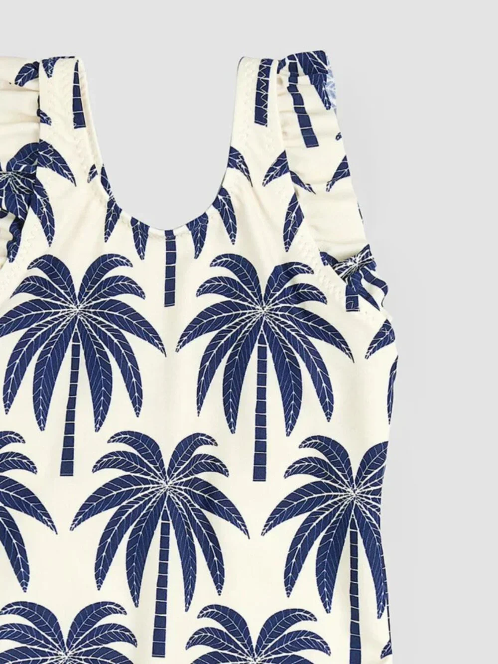 MILES THE LABEL- UPF 50+ BABY TODDLER PALM TREE PRINT SWIMSUIT
